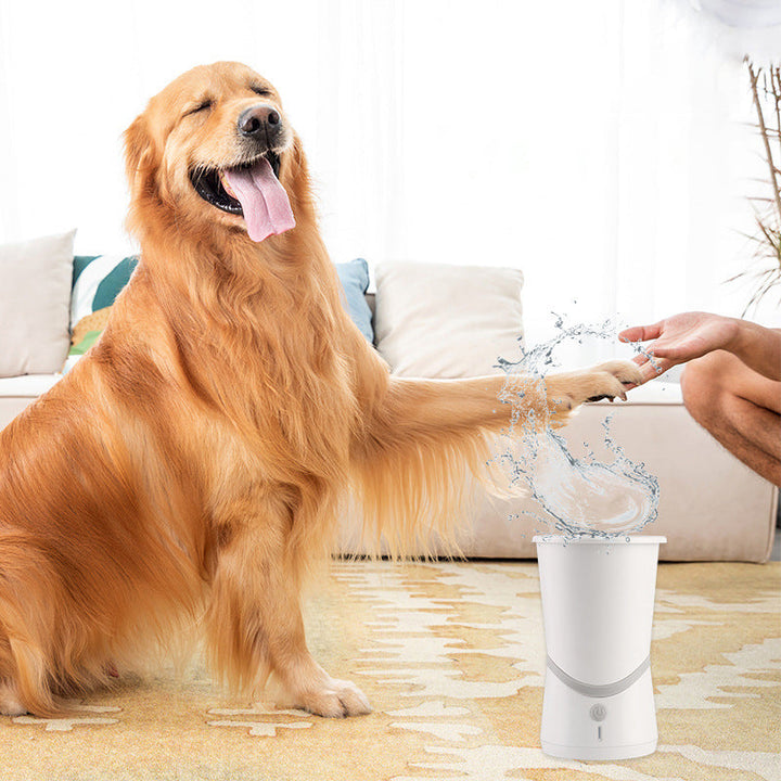 🐾 Intelligent roterande tassskrubber för husdjur 🌿