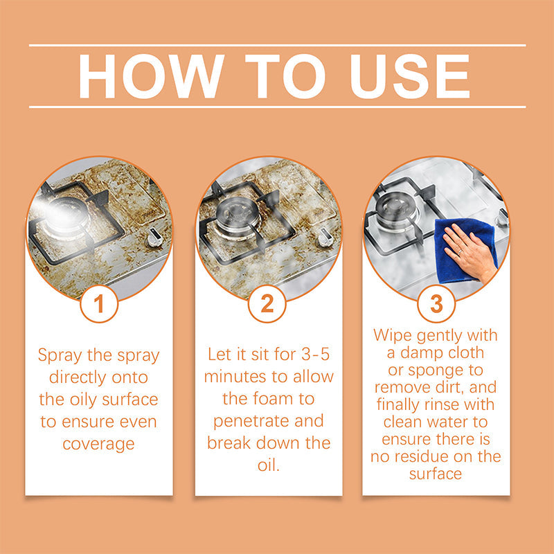 ⏳Time-limited Special⌛Kitchen Degreasing Foam Cleaner