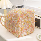 Portable Floral Fabric Storage Basket