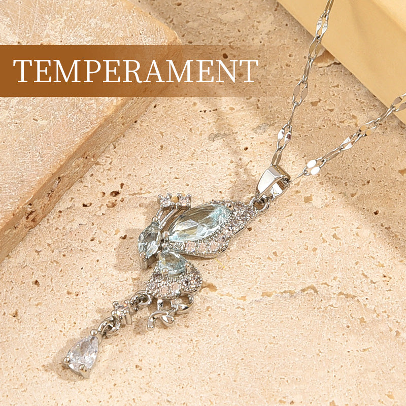 ⏳ Limited time 50% OFF💥Elegant Butterfly Tassel Pendant Necklace