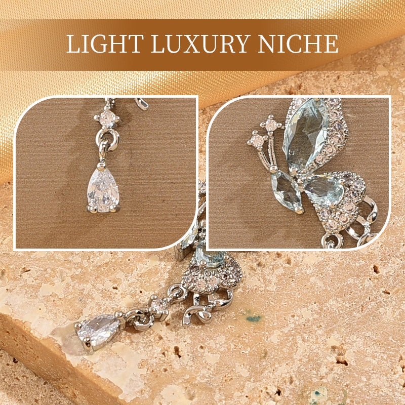 ⏳ Limited time 50% OFF💥Elegant Butterfly Tassel Pendant Necklace