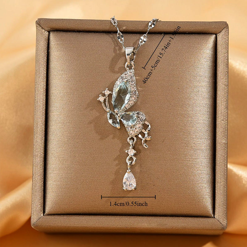 ⏳ Limited time 50% OFF💥Elegant Butterfly Tassel Pendant Necklace