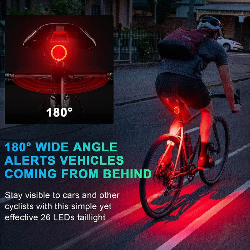 Smart Brake Sensing cykel bakljus