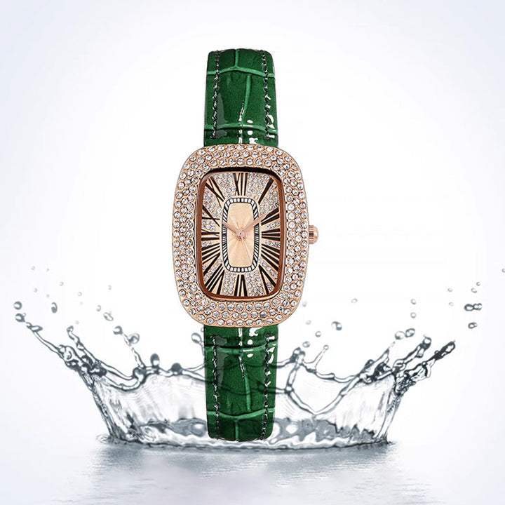 ⏳Tidsbegrenset spesialtilbud💕Dameklokker med firkantet luksuskrystall og rhinestone-diamant