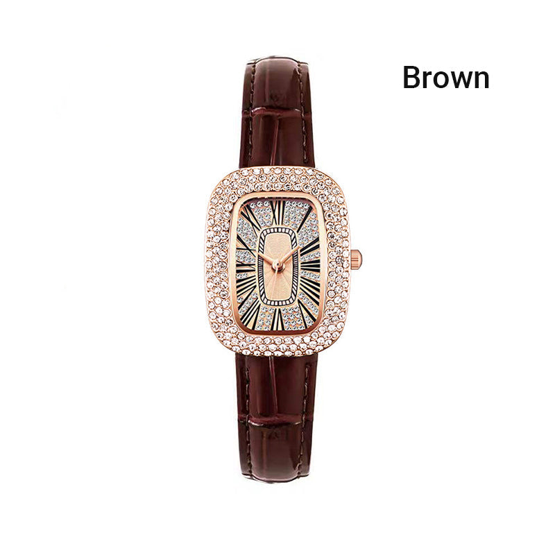 ⏳Time-limited Special💕Women Square Luxury Crystal Rhinestone Diamond Watches