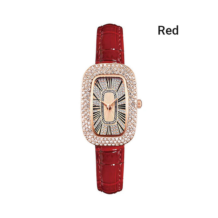 ⏳Tidsbegrenset spesialtilbud💕Dameklokker med firkantet luksuskrystall og rhinestone-diamant