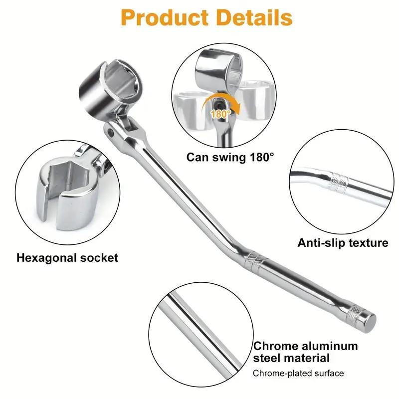 Flexible Head Oxygen Sensor Wrench Tool
