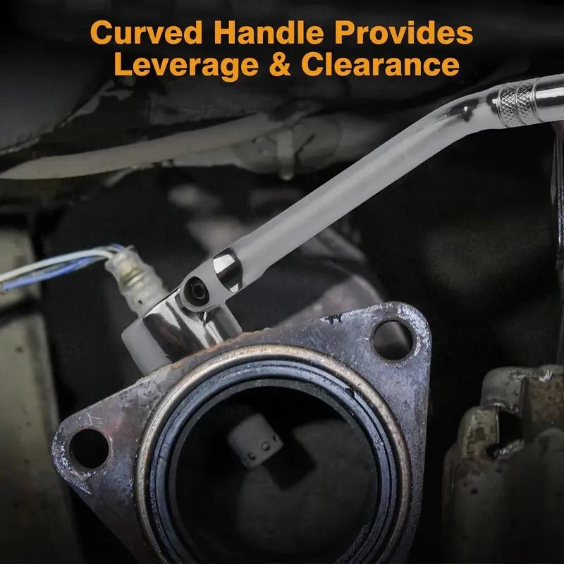 Flexible Head Oxygen Sensor Wrench Tool