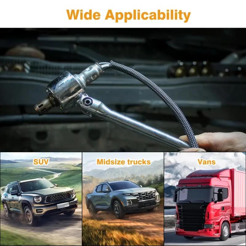 Flexible Head Oxygen Sensor Wrench Tool