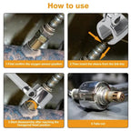 Clé à tête flexible pour capteur d'oxygène