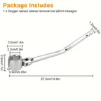 Clé à tête flexible pour capteur d'oxygène