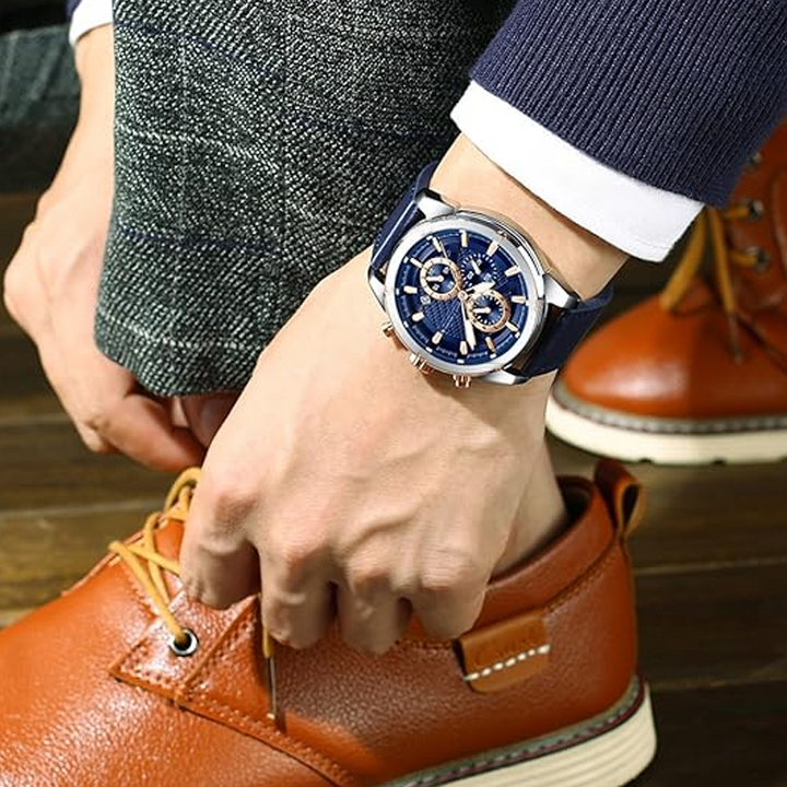⌚Orologio da uomo casual ed elegante al quarzo con quadrante luminoso.