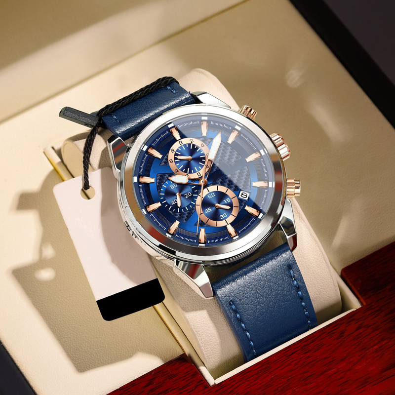 ⌚Orologio da uomo casual ed elegante al quarzo con quadrante luminoso.