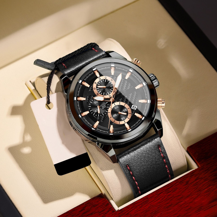 ⌚Orologio da uomo casual ed elegante al quarzo con quadrante luminoso.