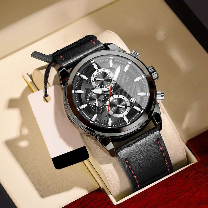 ⌚Orologio da uomo casual ed elegante al quarzo con quadrante luminoso.