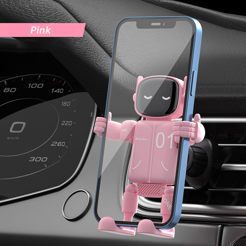Support de téléphone universel et créatif pour voiture, motif robot