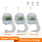 Digital Display Thickness Gauge Zinc Alloy Electronic LCD