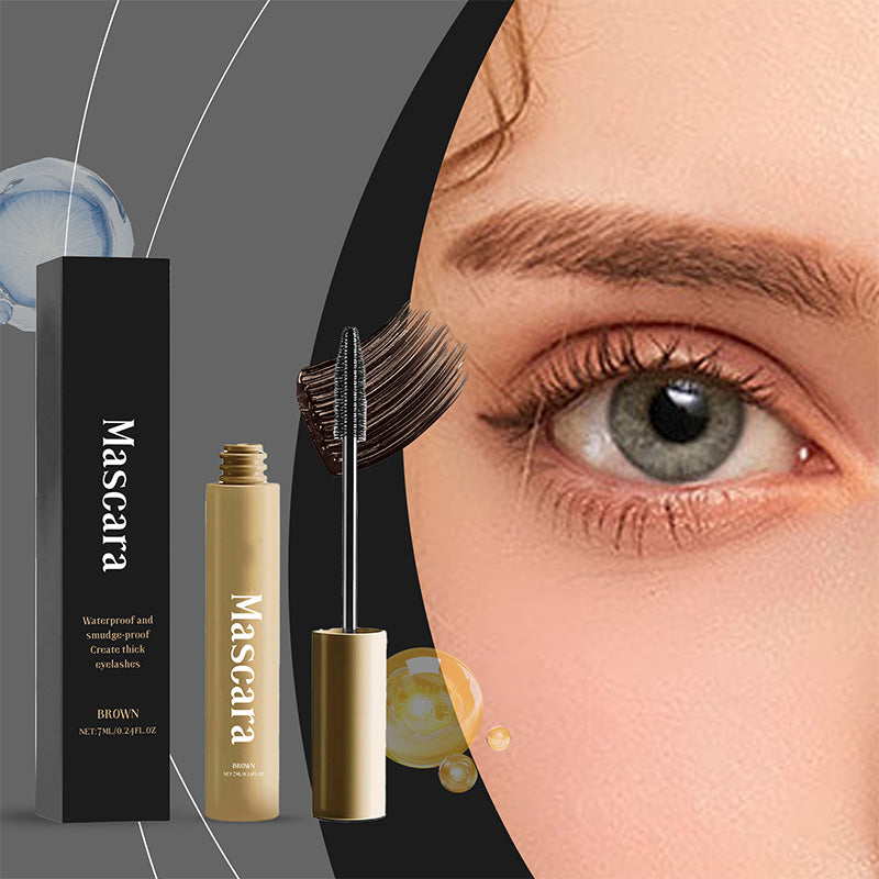 💖Kaufen Sie 1 und erhalten Sie 1 gratis💖Natürliche, lang anhaltende, wasserfeste und schweißfeste braune Wimperntusche🎁
