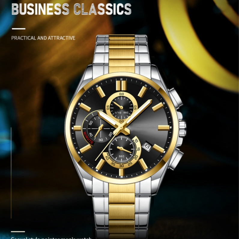 ⏳Time-limited Special⌛Men's Stainless Steel Business Wrist Watch