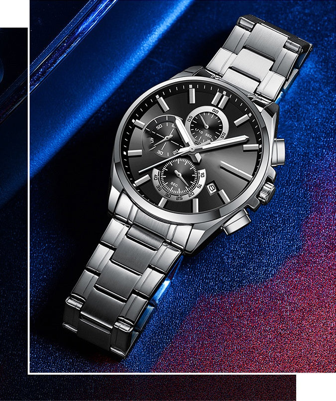 ⏳Time-limited Special⌛Men's Stainless Steel Business Wrist Watch