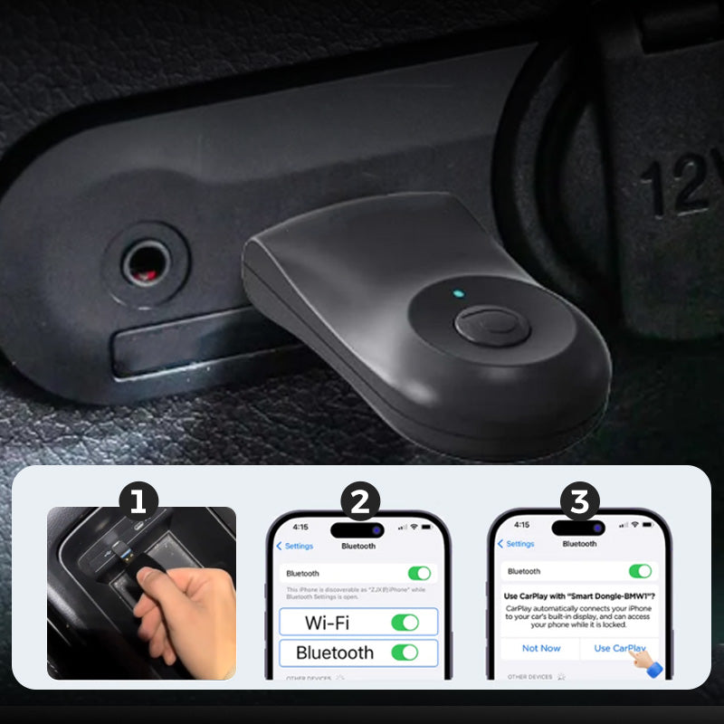 🔥Limited Time Offer - 50% Off 🔥2025 Ottocast Mini wireless CarPlay Android Auto Adapter