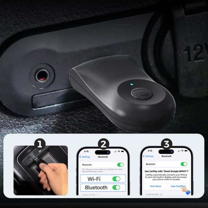 🔥Limited Time Offer - 50% Off 🔥2025 Ottocast Mini wireless CarPlay Android Auto Adapter