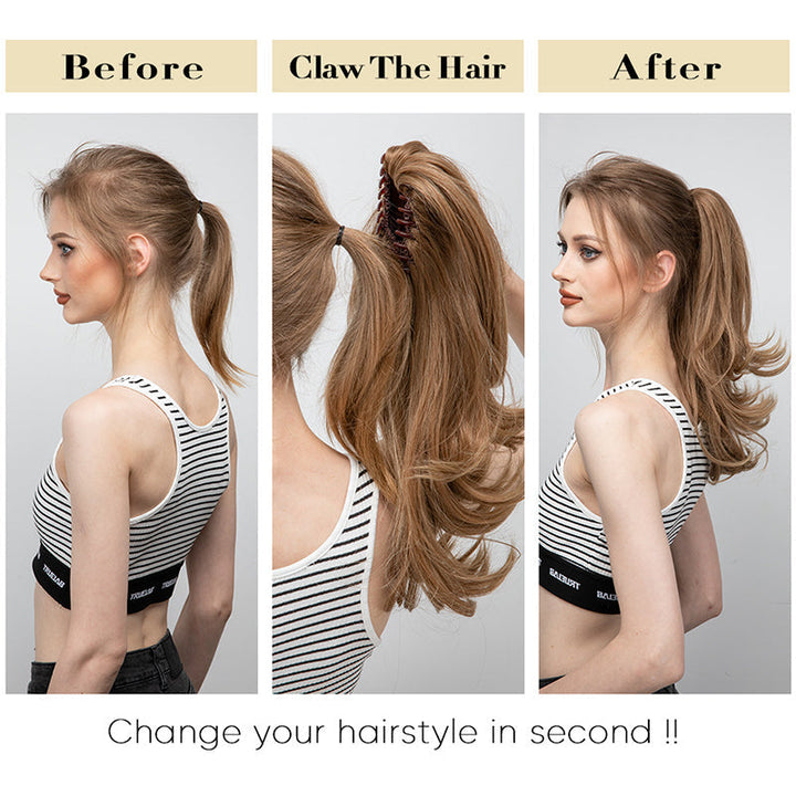 ✨Het geheim van zelfvertrouwen👸Haarspeld voor een licht gekrulde, synthetische haarsimulatie paardenstaart voor dames