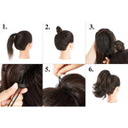 ✨The Secret of Confidence👸Women's Slightly Curly Chemical Fiber Hair Simulation Natural Fake Ponytail Hairpin