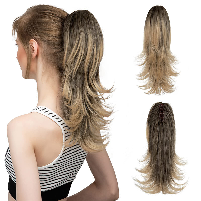 ✨Het geheim van zelfvertrouwen👸Haarspeld voor een licht gekrulde, synthetische haarsimulatie paardenstaart voor dames
