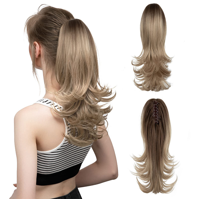 ✨Het geheim van zelfvertrouwen👸Haarspeld voor een licht gekrulde, synthetische haarsimulatie paardenstaart voor dames