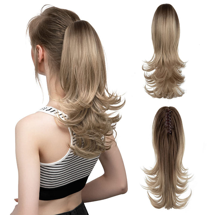 ✨Het geheim van zelfvertrouwen👸Haarspeld voor een licht gekrulde, synthetische haarsimulatie paardenstaart voor dames