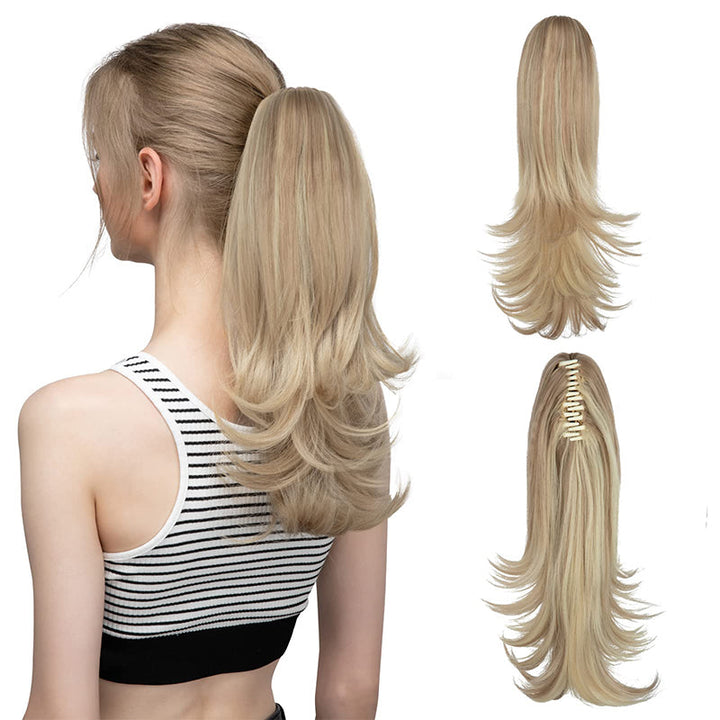✨Het geheim van zelfvertrouwen👸Haarspeld voor een licht gekrulde, synthetische haarsimulatie paardenstaart voor dames
