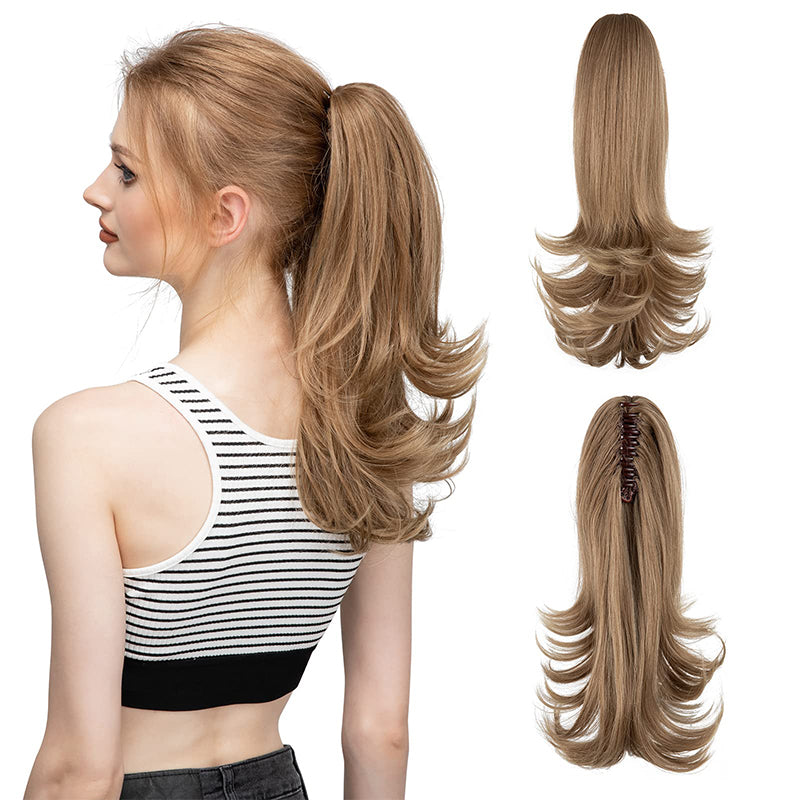 ✨Het geheim van zelfvertrouwen👸Haarspeld voor een licht gekrulde, synthetische haarsimulatie paardenstaart voor dames
