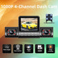 🔥Clearance Sale🚗1080P 4-Channel Dash Cam with Night Vision
