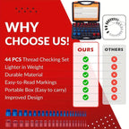 Nut & Bolt Thread Checker Kit for Inspection of Fixed Bolts or Threaded Holes