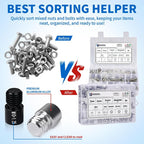 Nut & Bolt Thread Checker Kit for Inspection of Fixed Bolts or Threaded Holes