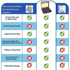 Nut & Bolt Thread Checker Kit for Inspection of Fixed Bolts or Threaded Holes