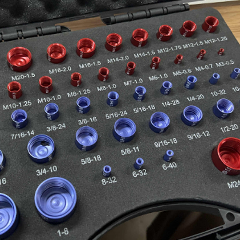 Nut &amp; Bolt Thread Checker Kit for Inspection of Fixed Bolts or Threaded Holes