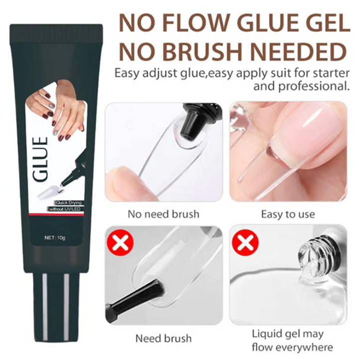🔥Buy 1 Get 1 Free🔥 Extra Strong Fast-Drying Semi-Solid Nail Glue &amp; Remover Set