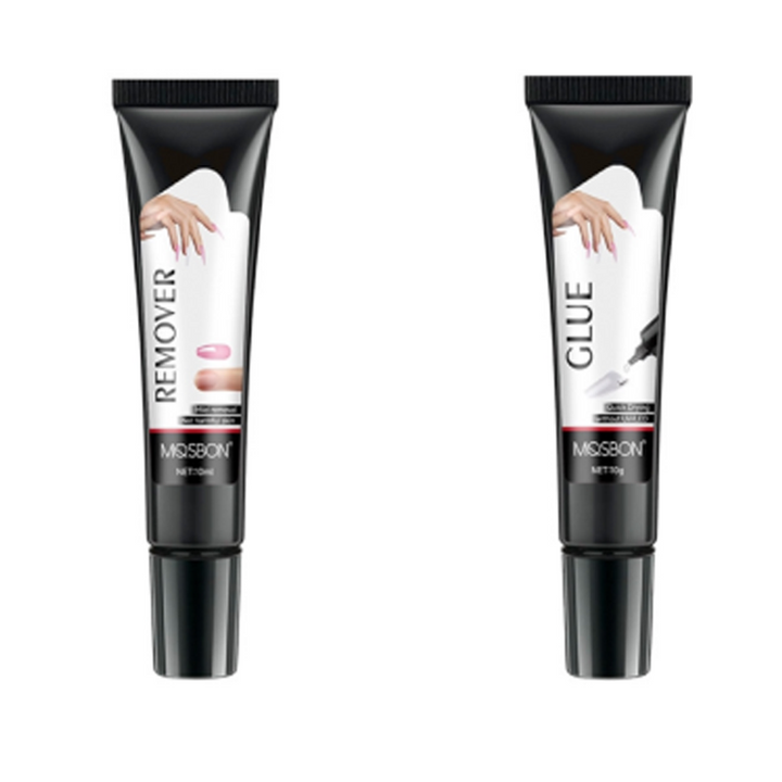 🔥Buy 1 Get 1 Free🔥 Extra Strong Fast-Drying Semi-Solid Nail Glue &amp; Remover Set