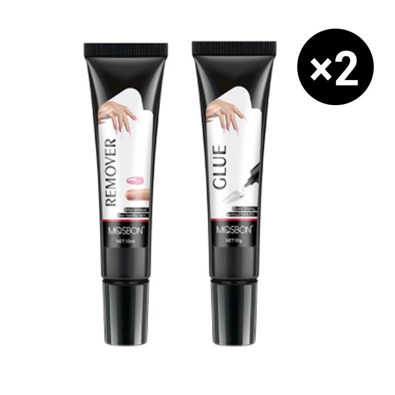 🔥Buy 1 Get 1 Free🔥 Extra Strong Fast-Drying Semi-Solid Nail Glue &amp; Remover Set