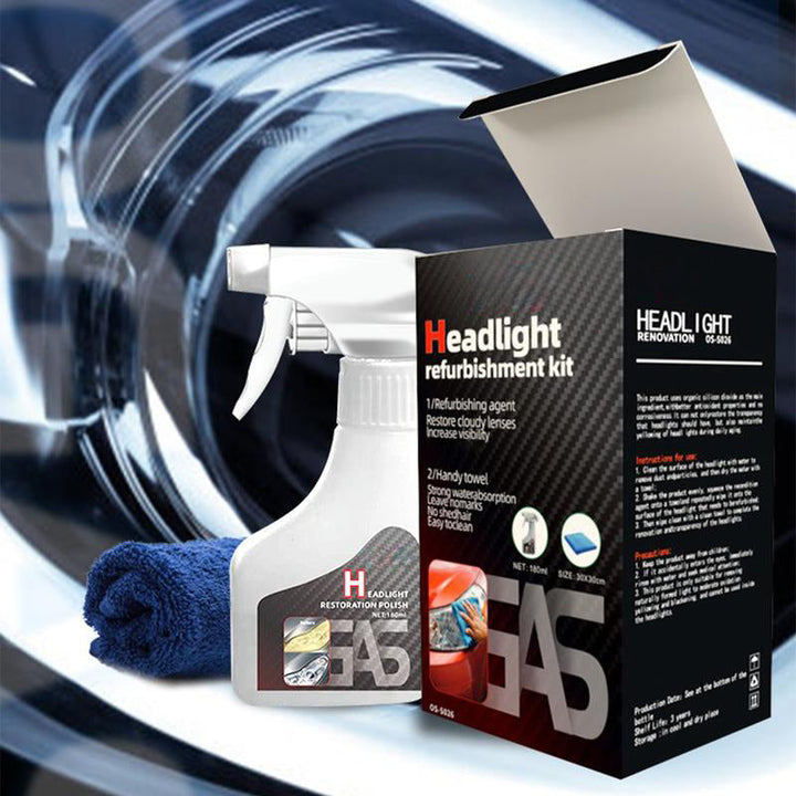 🔥LAST DAY PROMOTION - 50%OFF🔥Automotive Headlamp Refurbisher &amp; Crystallization Coating Agent Kit