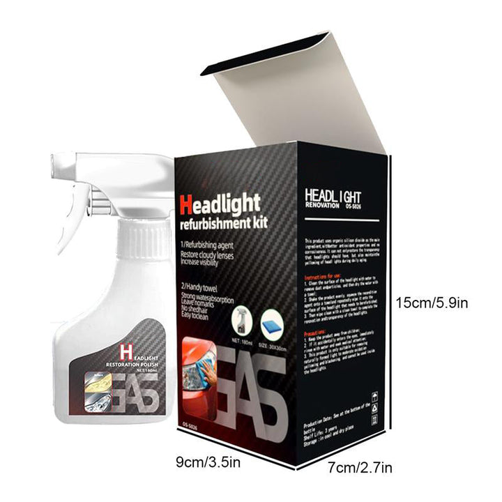🔥LAST DAY PROMOTION - 50%OFF🔥Automotive Headlamp Refurbisher &amp; Crystallization Coating Agent Kit