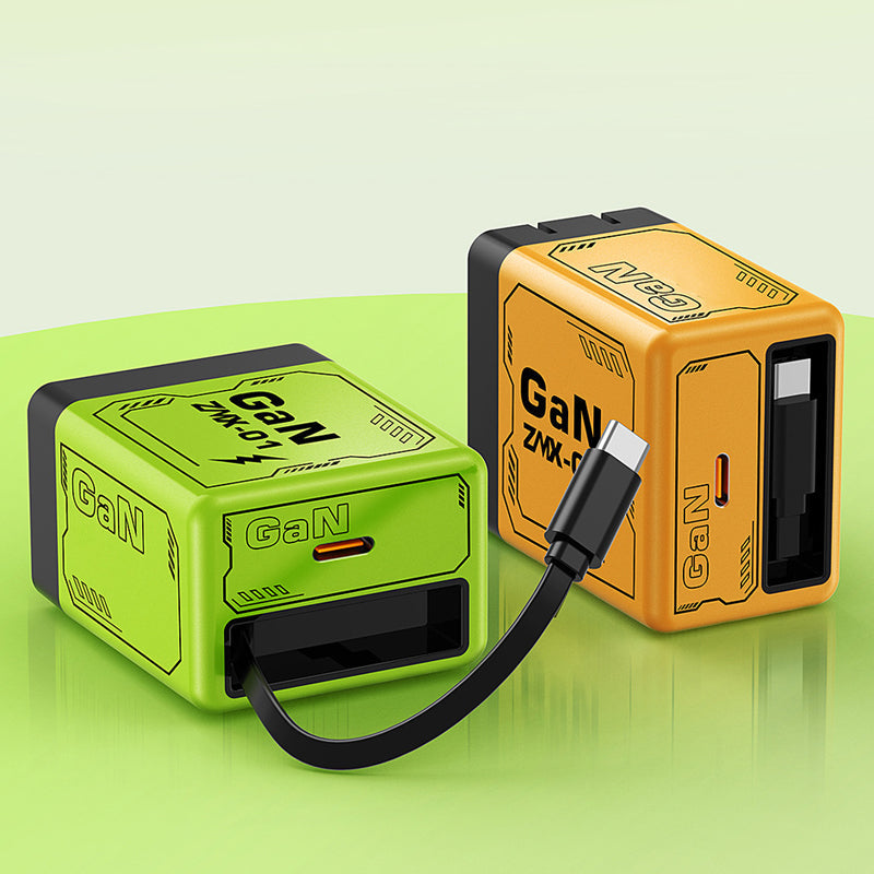 🎁 Hot Sale 50% OFF 🔥Quick charger adapter with retractable type C cable &amp; connector