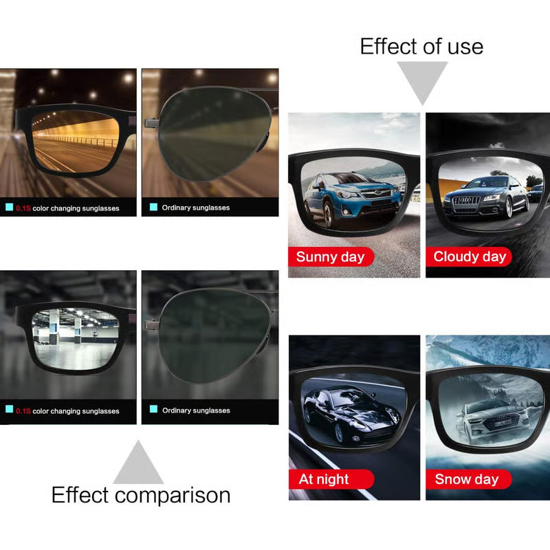 💥💥🏆Hot new models😎😎😎Classic Smart Photochromic Polarized Sunglasses