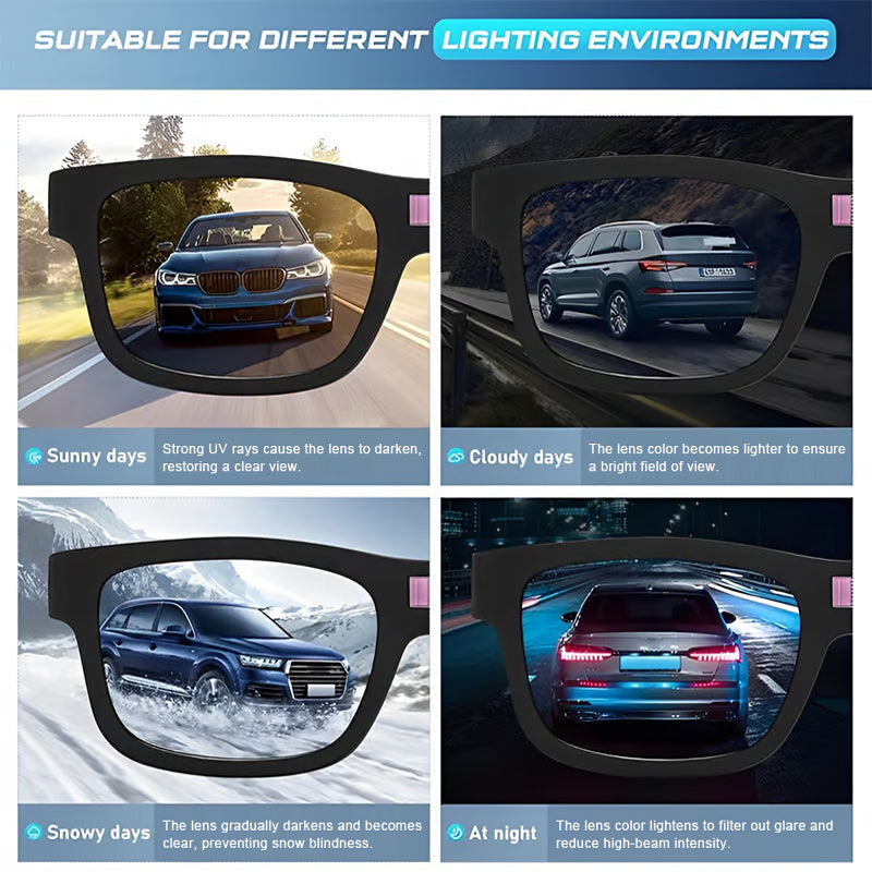 💥💥🏆Hot new models😎😎😎Classic Smart Photochromic Polarized Sunglasses