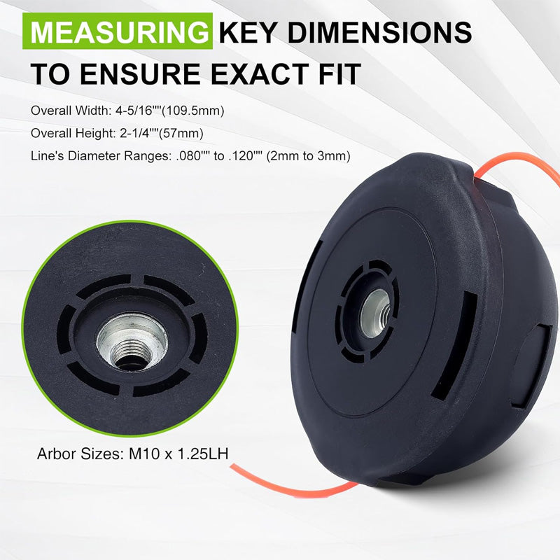 🔥 Universal Trimmer Head - Quick-Change Design Fits 90% of Weed Wackers!