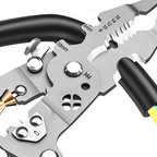 Multifunctional Foldable Wire Stripping Scissors with Electrical Test