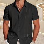 🌞2025 Summer New Arrivals🌸Men's Casual Button-Down Short Sleeve Shirt