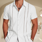 🌞2025 Summer New Arrivals🌸Men's Casual Button-Down Short Sleeve Shirt